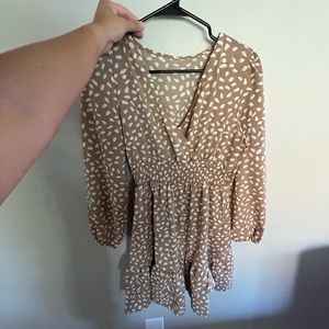 Size small long sleeve mini dress NWOT